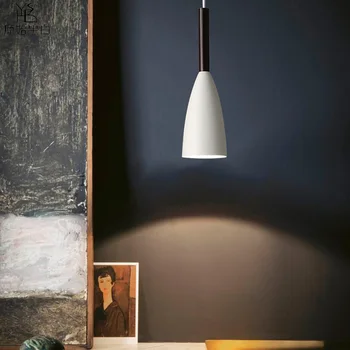 Nordic Prívesok Lampa Pre obývacie Izby/Spálne Moderný Drevený Prívesok Svetlo Pre Lobby Umelecké Dekorácie, Závesné Svetlo, Bar svetlá