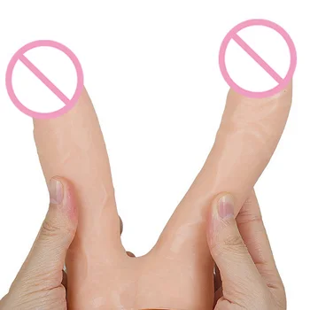 Dvojité Dildo Popruh Na Veľký Penis s Prísavkou Sexuálne Hračky Pre Ženy Dual na Čele Realistické Dilda Dong Stimulátor Klitorisu