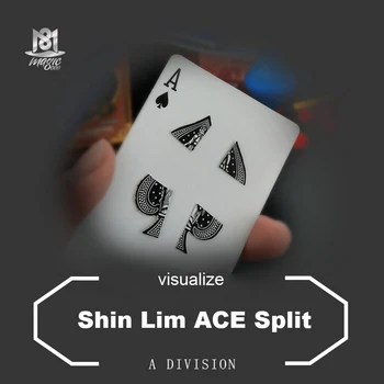 Shin Lim ACE Split Kúzla, Magické Visual Kúzelník zblízka Magic hraciu Kartu Magic Rekvizity Klasické Hračky