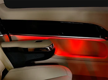 Pre Mercedes Benz V triede V260 Turbíny zásuvky LED Okolitého Svetla, predné klimatizácia otvor prívodu stredovej konzoly okolia lampa