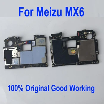 Pôvodné Odomknutá Mobilné Elektronické Panel Doske Doske Pre Meizu MX6 32GB Obvody základná Doska karty poplatok flex kábel časti
