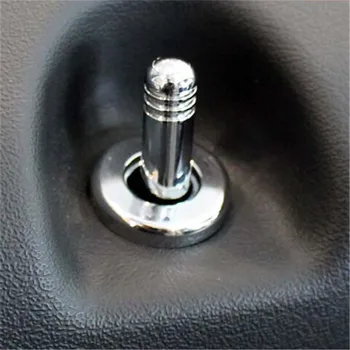 Auto Door Lock Krúžok Kryt Na Jeep Liberty Kompas Grand Cherokee Dodge Journey 2011-2019 Auto Príslušenstvo 4pcs ABS Chrome Výbava