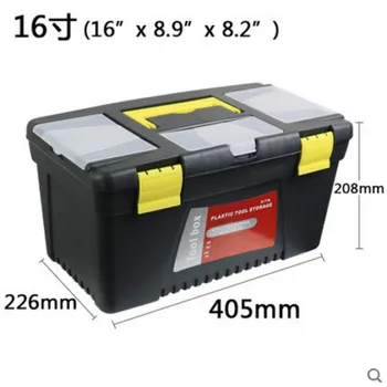 Dvojvrstvové toolbox domácnosti údržby-elektrikár Tool Box Multifunkčné ABS hardvéru autoservis Zahustiť Antifall toolbox