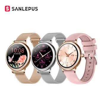 SANLEPUS 2020 NOVÉ Módne dámske Smart Hodinky Luxusné Smartwatch Pre Android Apple, Vianočný Darček Pre Manželku, Priateľku Milenca