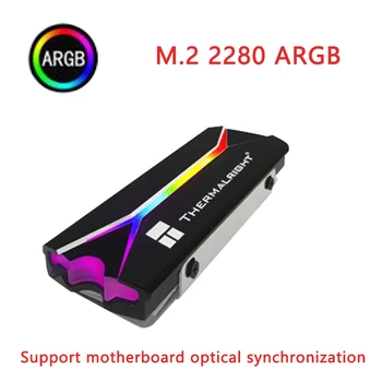 Thermalright Podporu M2.2280 A-RGB SSD Chladič Tepla PC Chladenie Cooler Chladič Hliníkové Tepelné Vankúšiky na M. 2 2280 ARGB