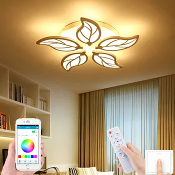 LED stropné svietidlo APLIKÁCIE, ovládať moderné lampy, akryl jednoduché kreatívne osvetlenie obývacej izby, jedálne, spálne, lampa veľkoobchod