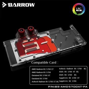 Barrow GPU blok vodného chladenia pre AMD Radeon RX 5700 XT AsRock ASUS Radeon RX 5700 XT 8G podporuje originálny prepojovací BS-AMD570