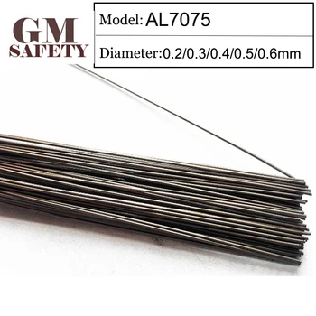 GM Zvárací Drôt Materiál AL7075 z 0.2/0.3/0.4/0.5/0.6 mm Hliníkové Formy Laserové Zváranie Výplň 200pcs /1 Trubice GM718