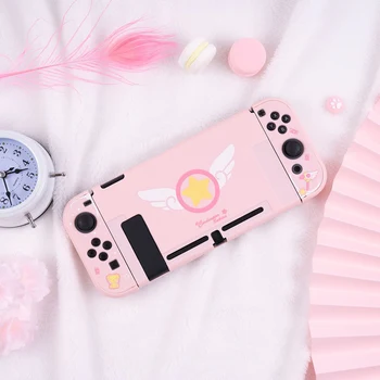 Dievčenské Ružové Ochranné puzdro Pre Nintendo Prepínač Plný Radič Shell Pevný Kryt NS Hra Prípade Box Pre Nintendo Prepínač Príslušenstvo