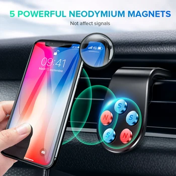 Magnetické Auto Držiaka Telefónu Mini Air Vent Magnet Pripojiť Mobilný Telefón, GPS Podpora Smartphone Stojan Pre iPhone 11 8 Pro Samsung