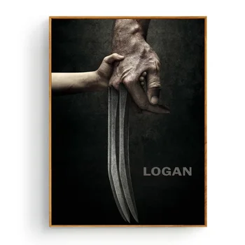 Logan (2017) Film Umenie Plagátu Spálňa Dekoratívne Hodvábne Tkaniny Tkaniny Tlač Bez Rámu