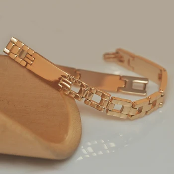 MxGxFam (19.5 cm*6mm) Zlatá Farba Hodiniek Šperky Pre Mužov Nové Dizajny, Olovo a Nikel Zadarmo