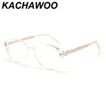 Kachawoo retro okuliare, optické mužov TR90 čierne transparentné, jasné lupa 