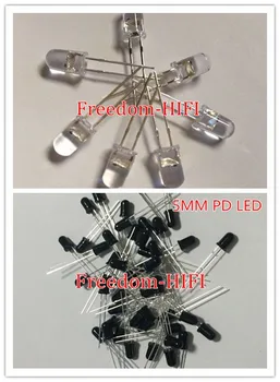 100KS 5mm Infračervený IR LED + 100KS 5mm LED Infračervený Prijímač IR Led Diód IR/PD/PT +IR 200pcs/VEĽA