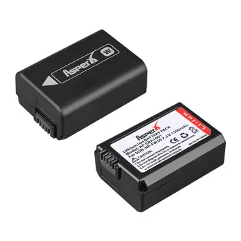 4Pcs NP-FW50 NP FW50 Batérie + LCD USB Duálna Nabíjačka pre Sony Alpha a6500 a6300 a7 7R a7R a7R II a7II NEX-3 A NEX-3N NEX-5