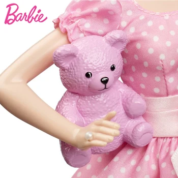 Barbie Limitovanej Kolekcie Bábika Ružová Sukňa Požehnanie Dievča Baby Bear Módne Hračka Pekná Priateľka Barbie Boneca Nastavte Režim X8428