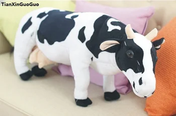 Plyšová obrovský 70 cm simulácia krava plyšové hračky mäkké bábiky hodiť vankúš darček k narodeninám s1041