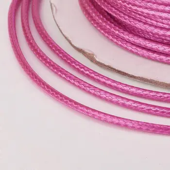 Environmentálne kórejský Nepremokavého Polyesteru Kábel 0,5 mm 0.8 mm 1 mm 1,5 mm 2 mm 3 mm Šperky poznatky pre KUTILOV, Náramky, Náhrdelníky 38 farby