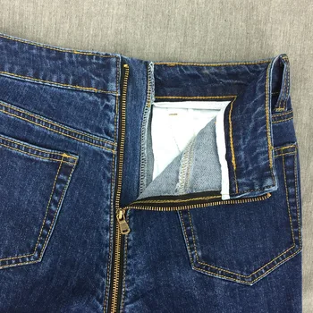 Horúce Letné späť na zips, nohavice-jeans pre ženy Zdvihnúť Zadok Roztrhlo Šortky Džínsy S Zips Mini Džínsové Nohavice Žena Denim Jean Femme