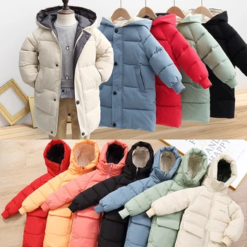 Zimné detské bavlnené čalúnená bunda 2020 nové pribrala s dlhým rukávom s kapucňou bavlna čalúnená bunda pre chlapcov a dievčatá