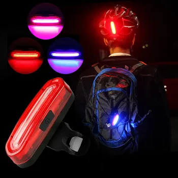300 Lúmenov Bicykli Svetlá Nabíjateľná Požičovňa LED Svetlá, Predné predné svetlo + Zadné zadné svetlo Požičovňa Baterka Výstražné Svetlá