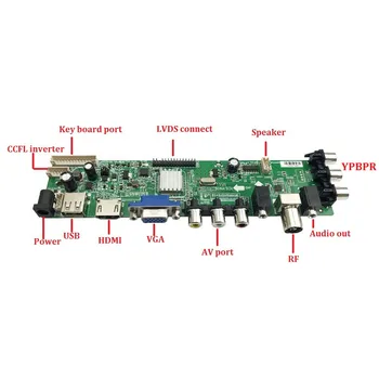 Držiak pre B170PW05 V1/B170PW05 V2 1 CCFL 30pin LCD Panel AV HDMI, VGA, Digitálny USB TV Radič rada 1 440 X 900 Obrazovke monitor s DVB-T