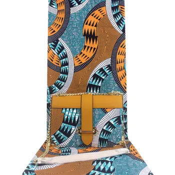 Vysoká Kvalita Afriky Vosk Vytlačí Textílie 6 metrov S Africkými Vosk Kabelka Set print vosk tašky afriky textílie, tašky H19012501