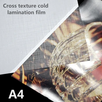 Kríž A4 Fotografiu, Textúru Studené Laminovanie Film Najvyššej Kvality