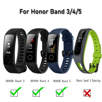 Pre Huawei Honor 4 / 5 Popruh Dve farebné silikónové športové náramok Náhradné Pásmo 5 Šport Náramok honor 5 watchband