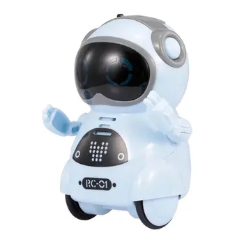 1pcs Inteligentné Mini Pocket Robota Chodiť Tanečnej Hudby Hračka Svetlo Rozpoznávanie Hlasu Rozhovor Opakovanie Smart Interaktívne Deti Darček
