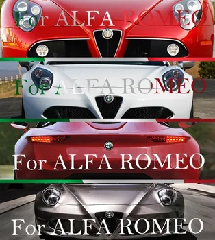 7pcs/set 40 mm 50 mm 74mm Alfa Romeo Auto Príslušenstvo Auto Styling Logo, Znak Nálepky Odznak Obtlačky Nová Farba Silver Black Red