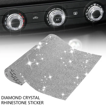 DIY Auto Diamond Crystal Drahokamu Nálepka List Diamante Samolepiace Auto Príslušenstvo