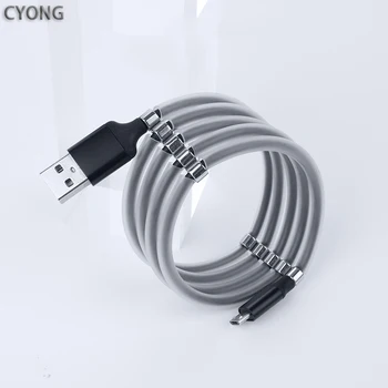 USB-C Magnetické Kábel Typu C konektor micro usb Kábel 2.4 Telefón, Rýchle Nabíjanie, Synchronizáciu Údajov Kábel Pre A51 S10 S20 Nabíjací Kábel