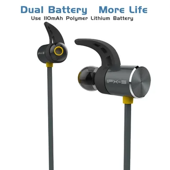 Bluetooth Slúchadlo Sweatproof so Systémom Double Batérie Bezdrôtové Slúchadlá Športové Headset Auriculares Cordless 