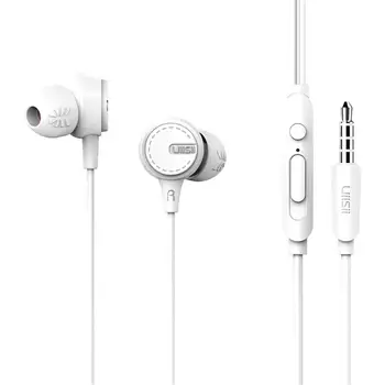 UiiSii Super Bass V uchu Mobilný Telefón, Slúchadlo S Mikrofónom na zníženie hluku a zvuková izolácia hra earplug mikrofón pre iPhone