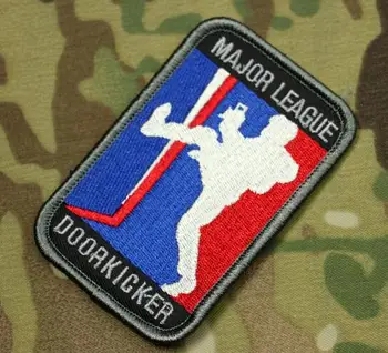 Výšivky Major League Dvere Kicker Patch Vojenské Taktické Patch Morálku Remienok Armády Bojový Odznak