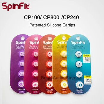 SpinFit CP100 CP800 CP240 V-ucho Ucho tip 1 pár ( 2ks ) Slúchadlá Silikónové puzdro pre FiiO DUNU FH7
