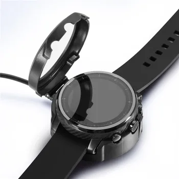 8in1 Pásmo pre Pôvodný Xiao Huami Amazfit Stratos 2 Remienok Koža smartwatch náramok Nabíjací kábel dock Screen Protector
