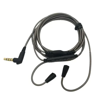 Vysoko Kvalitné Slúchadlá do uší Upgrade Kábel pre SENNHEISER IE80 IE8 IE8I s mikrofónom headset, náhradný line
