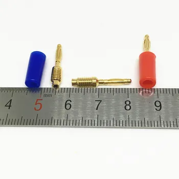 20Pcs Pozlátené Mosadz Mini 2 mm Banánových Jack Pre Reproduktor, Zosilňovač Záväzné Post Test Sondy Konektor