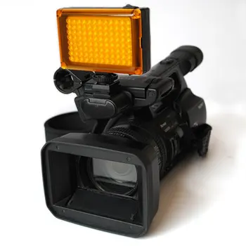 96 LED video svetlo prenosné selfie vyplniť svetla reflektorov s hotshoe pre smartphone, mobilný telefón, fotoaparát