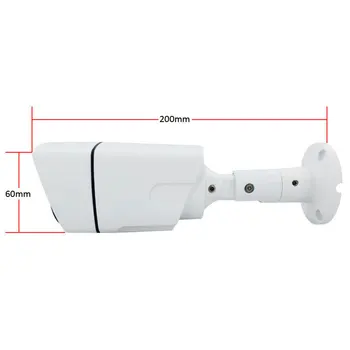 5MP HD Kamera 2.8 mm/3.6 mm/6 mm Pevným Objektívom OSD Menu AHD/CVI/TVI/CVBS 4 IN1 Nepremokavé Analógové Kamery Vonkajšie