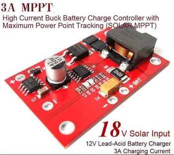 MPPT Solárny panel Regulátora 3,7 V 4.2 V 1S Lítiové Batérie, Nabíjanie 3A Vysoký Prúd Nabíjačky Modul CN3791 6V alebo 12V 18V 9V NOVÉ
