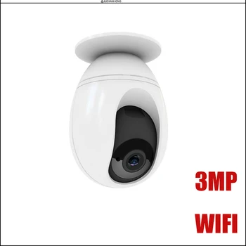 3MP, WIFI IP CCTV Kamera, Bezdrôtové Siete IP bezpečnostné Kamery Domáce Kancelárie, Skladu Banka Mini PT Dome Kamery, Mobilné Diaľkové