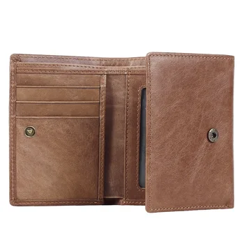 Jinbaolai Značky Vintage pánske Originálne kožené peňaženky malý muž kabelku držiteľa karty peniaze taška pre mužov