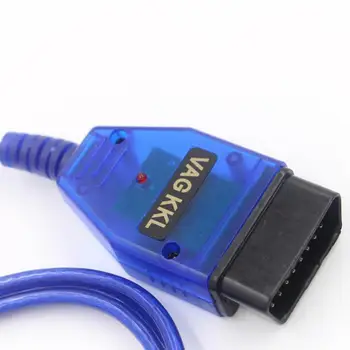 Auto USB Vag-Com KKL Kábel Rozhrania VAG-COM 409.1 OBD2 OBD II Diagnostický Scanner Auto Kábel Aux pre W Vag Com Rozhranie